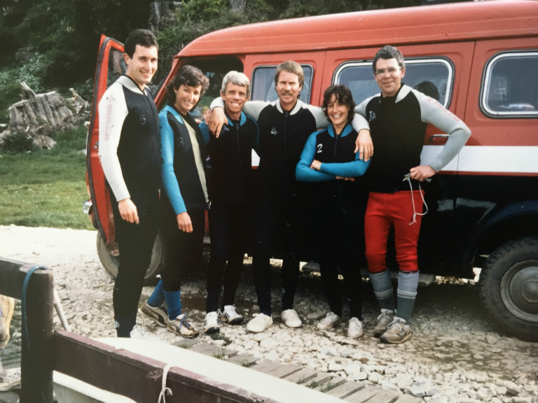 black water rafting in 1988