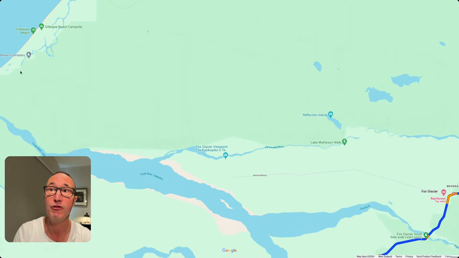 Scenic drive from Wanaka to Franz Josef - Stop at Gillespie Beach