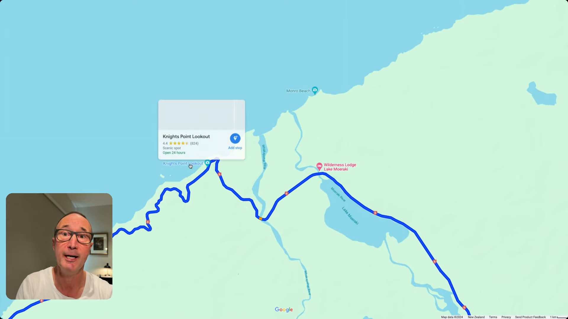 Scenic drive from Wanaka to Franz Josef - Stop at Knights Point West Coast South Island