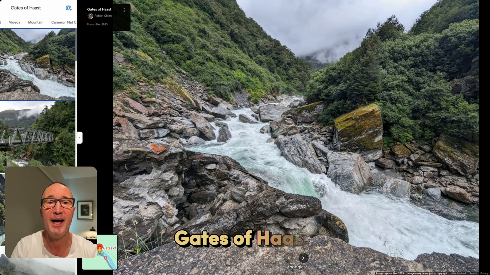 Haast River Bridge along the drive from Wanaka to Franz Josef