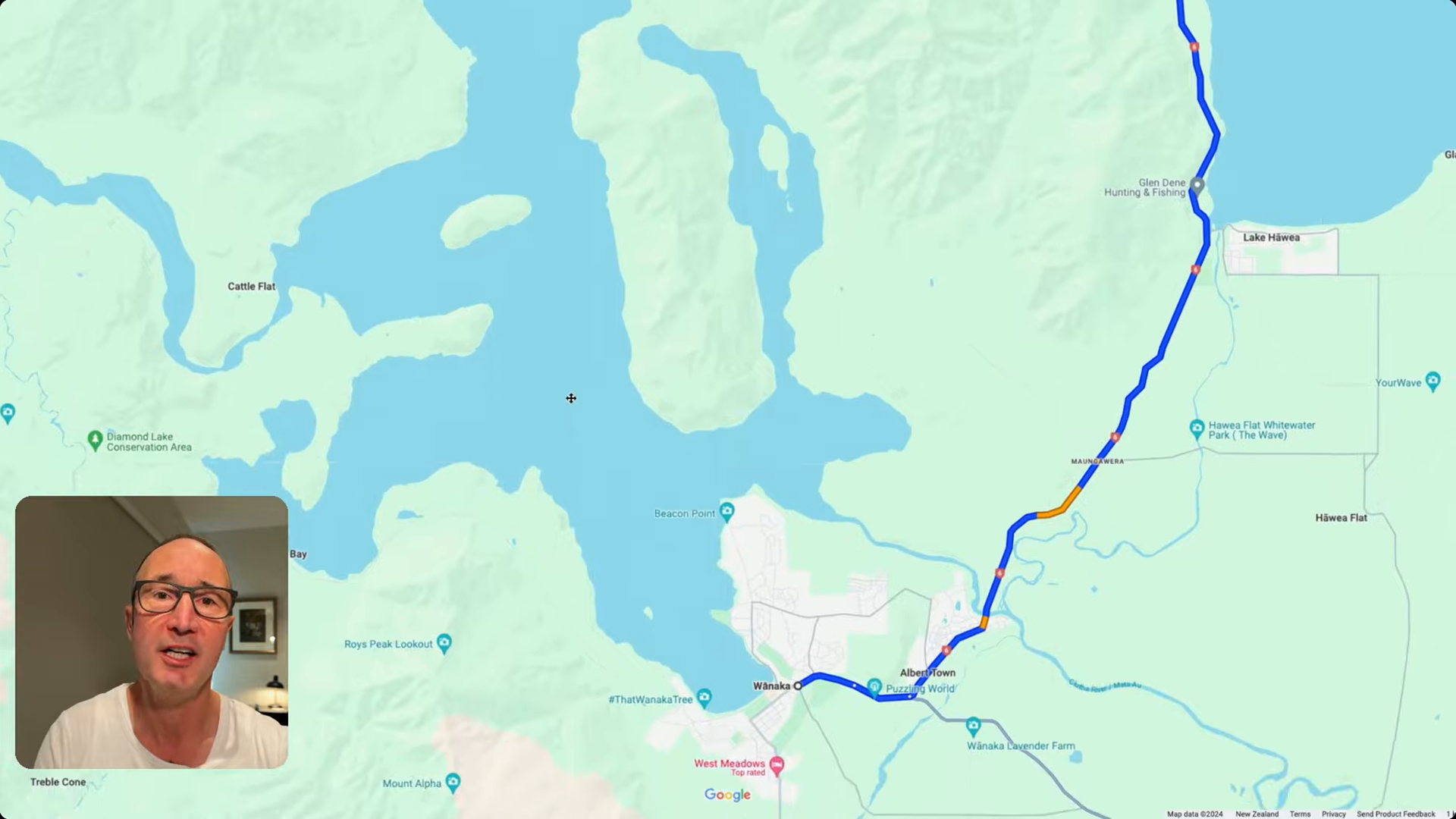 Scenic drive from Wanaka to Franz Josef - Wanaka to Lake Hawea