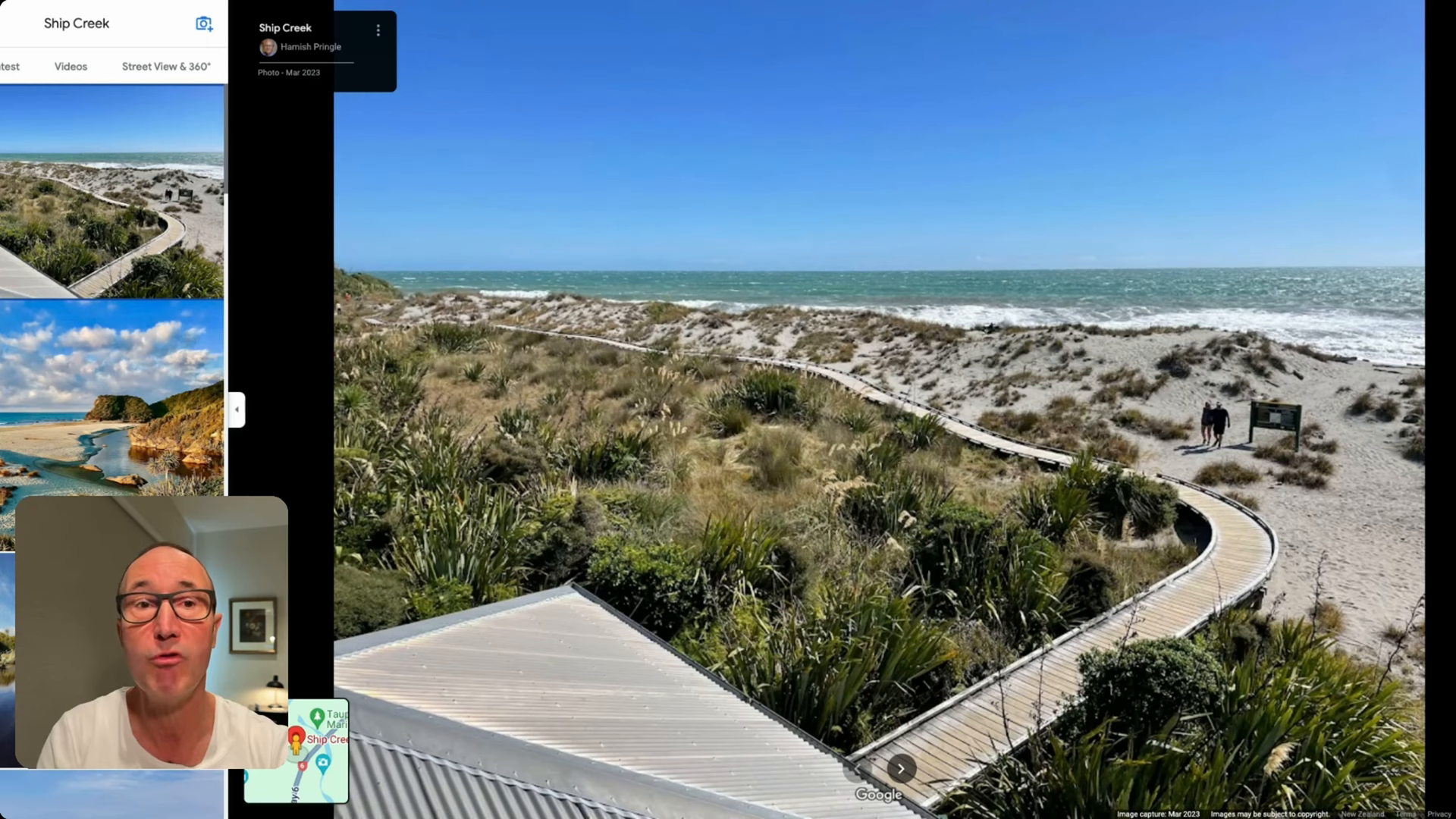 Ship Creek Walkway along the drive from Wanaka to Franz Josef