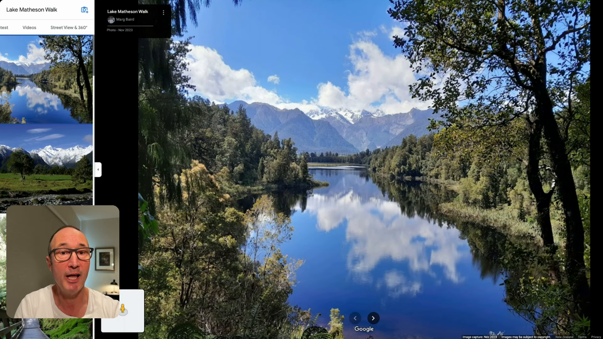 Lake Matheson walk near Fox Glacier village